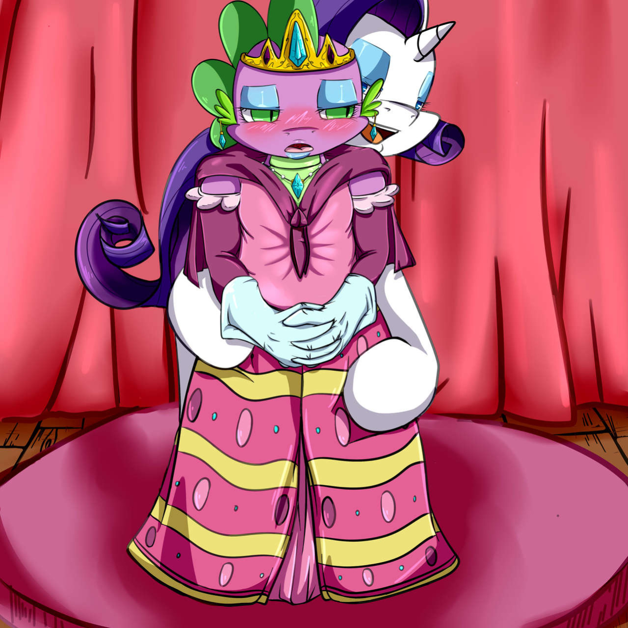 [Saurian] Spike: Beautiful Dress (My Little Pony: Friendship is Magic)