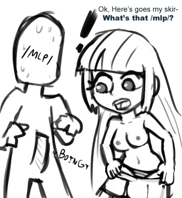 [livesmutanon] MLP - Equestria Girl (B&W)
