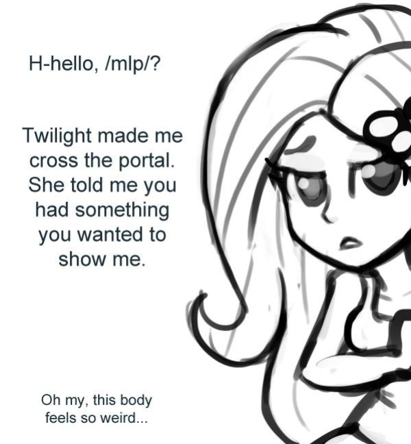 [livesmutanon] MLP - Equestria Girl (B&W)