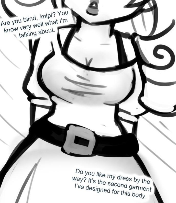 [livesmutanon] MLP - Equestria Girl (B&W)