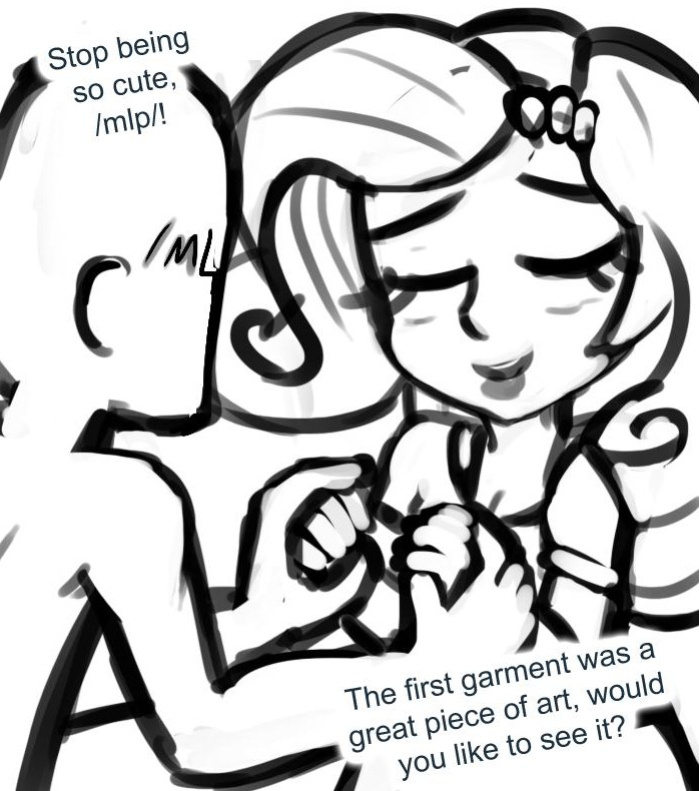 [livesmutanon] MLP - Equestria Girl (B&W)