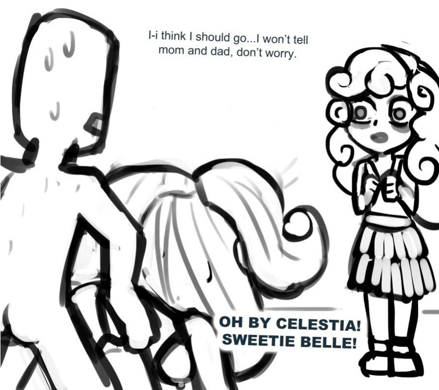 [livesmutanon] MLP - Equestria Girl (B&W)