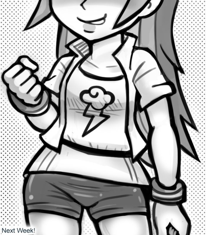 [livesmutanon] MLP - Equestria Girl (B&W)