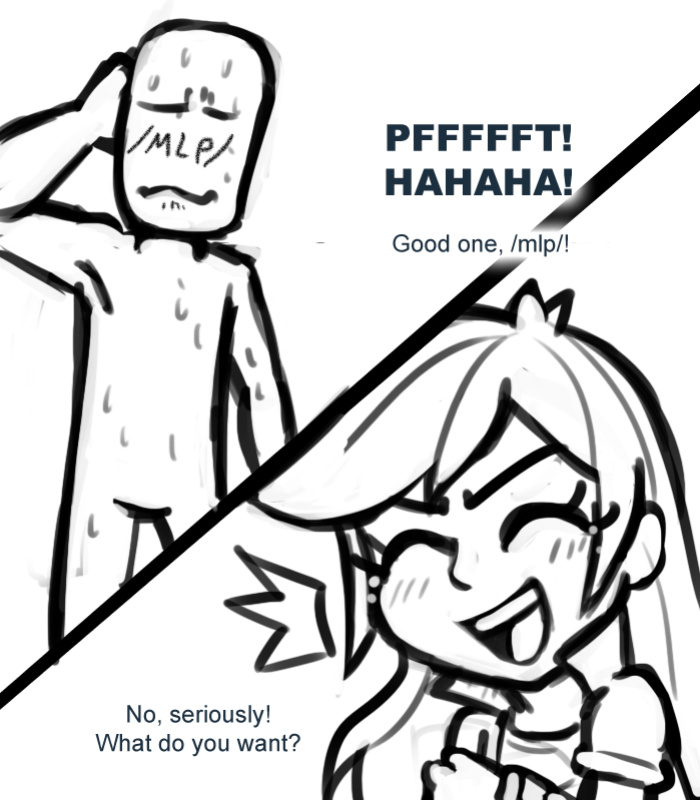 [livesmutanon] MLP - Equestria Girl (B&W)