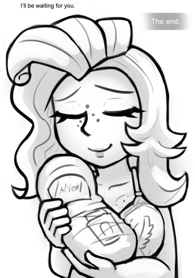 [livesmutanon] MLP - Equestria Girl (B&W)
