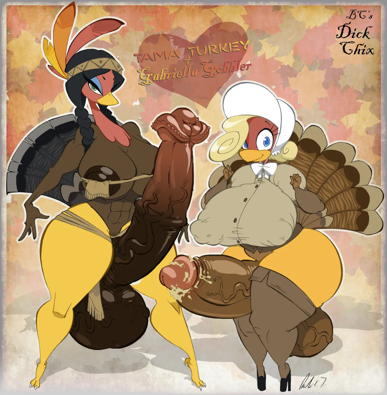 [bcdickchix] Tama Turkey and Gabriella Gobbler