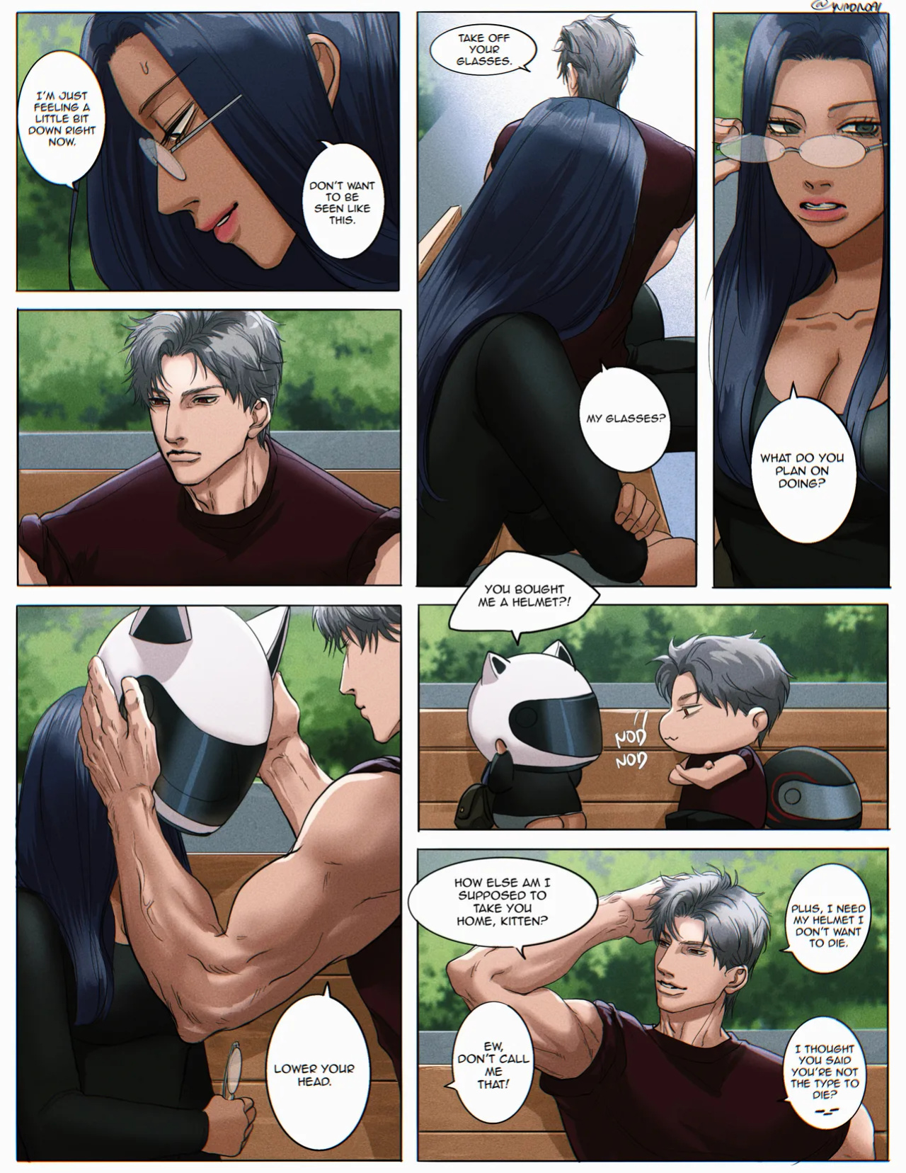 [Yuana媛] Sylus comic (dark tan MC) (Love and Deepspace)