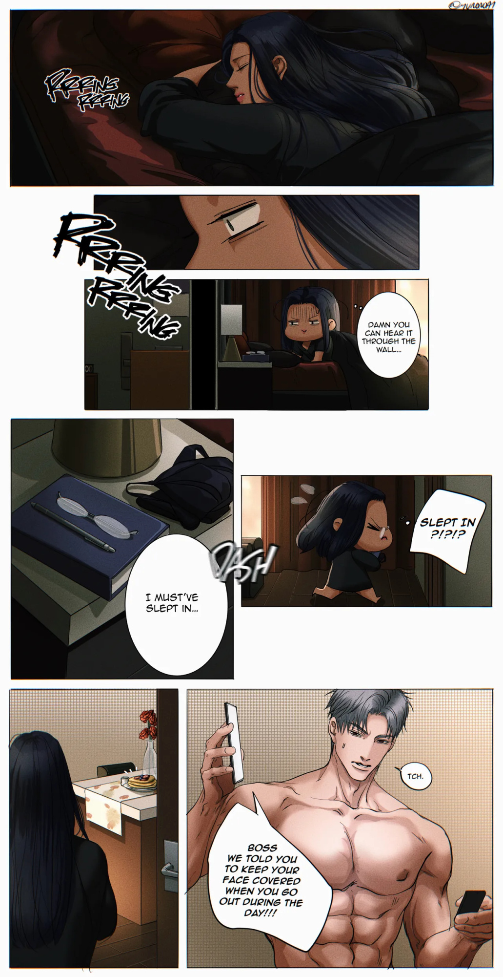 [Yuana媛] Sylus comic (dark tan MC) (Love and Deepspace)