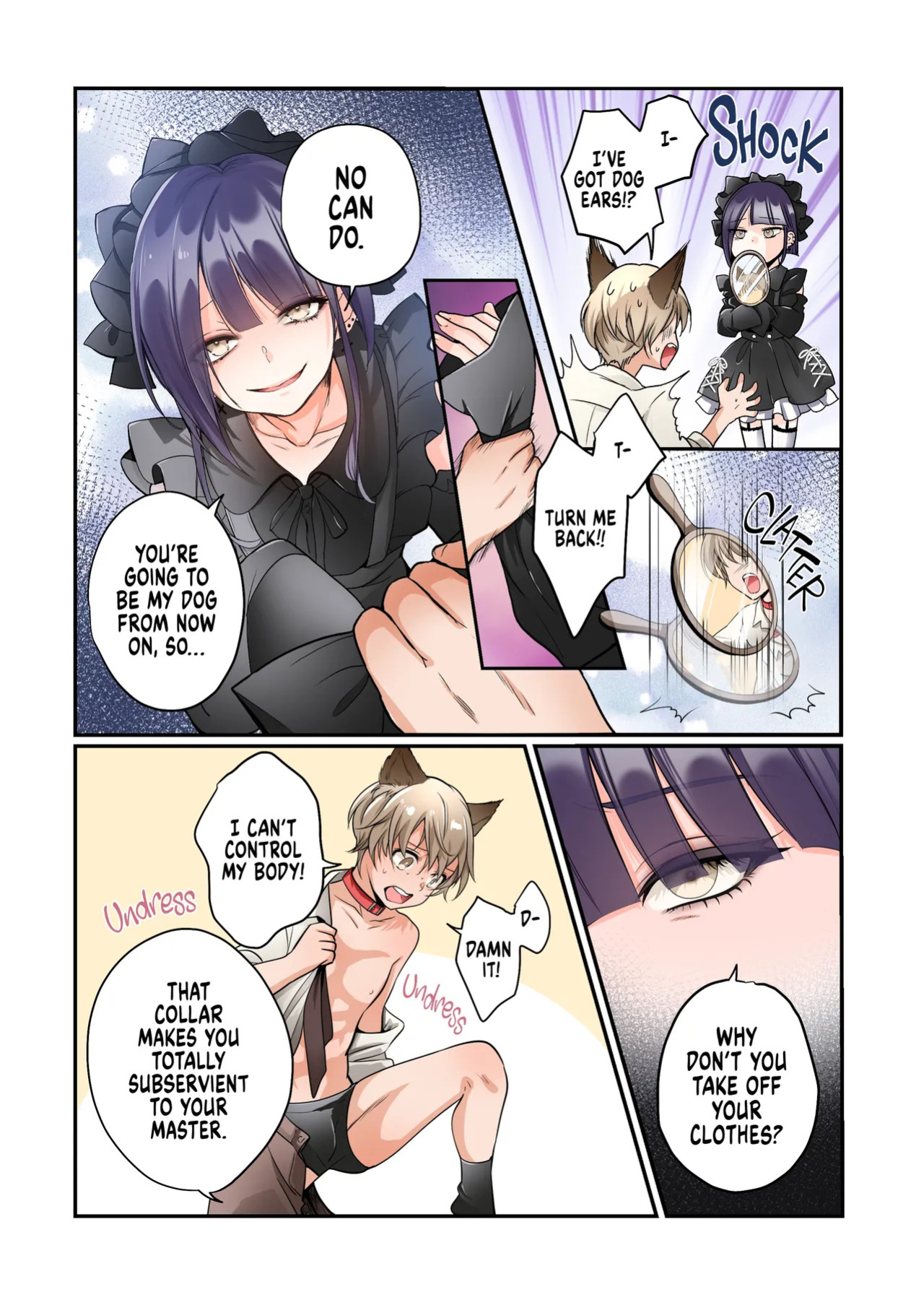 [Amuai Okashi Seisakusho (Tsukumaru)] Mesu Inu-ka no Kubiwa | Bitchification Collar [English] {2d-market.com} [Decensored]