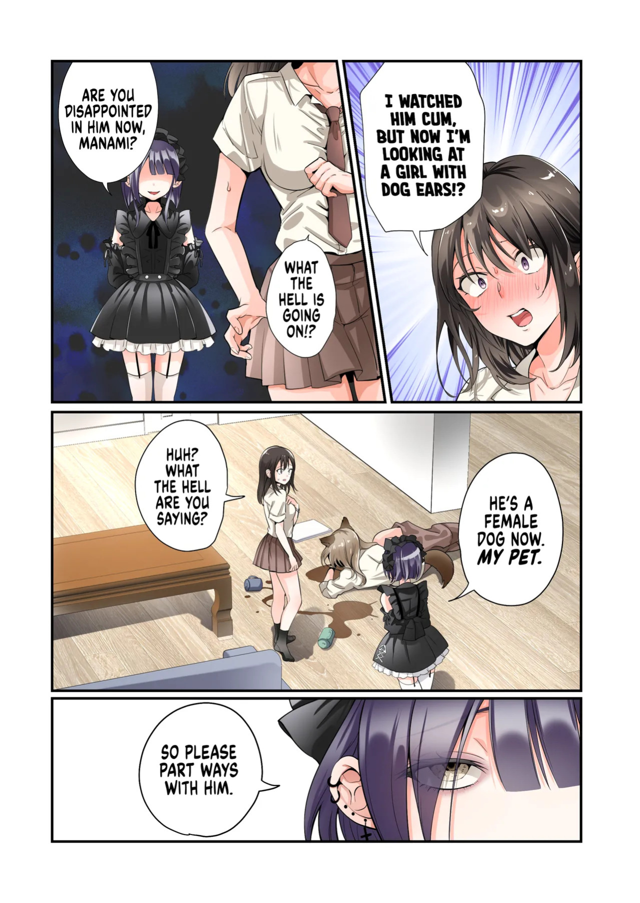 [Amuai Okashi Seisakusho (Tsukumaru)] Mesu Inu-ka no Kubiwa | Bitchification Collar [English] {2d-market.com} [Decensored]
