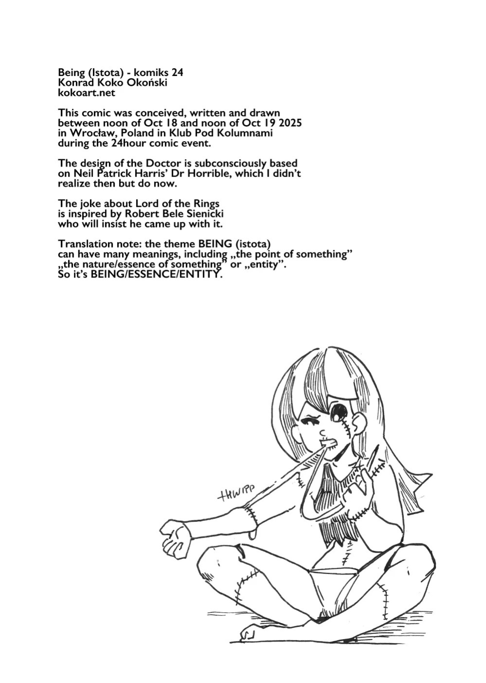 [TotemPole] 24hour comic - Being (SFW)