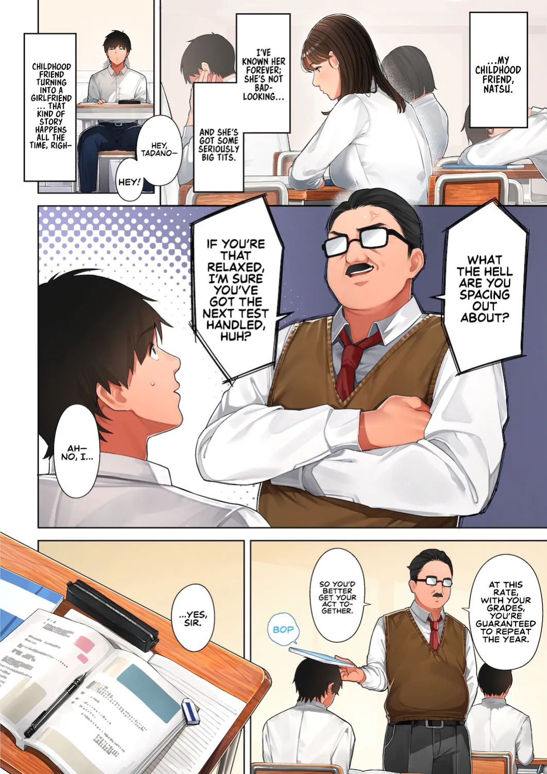 [Sakura no Tomoru Hi e] Kyouko-san wa Osananajimi no Okaa-san | Kyouko, the Mother of My Childhood Friend [English] [Sonarin迫]