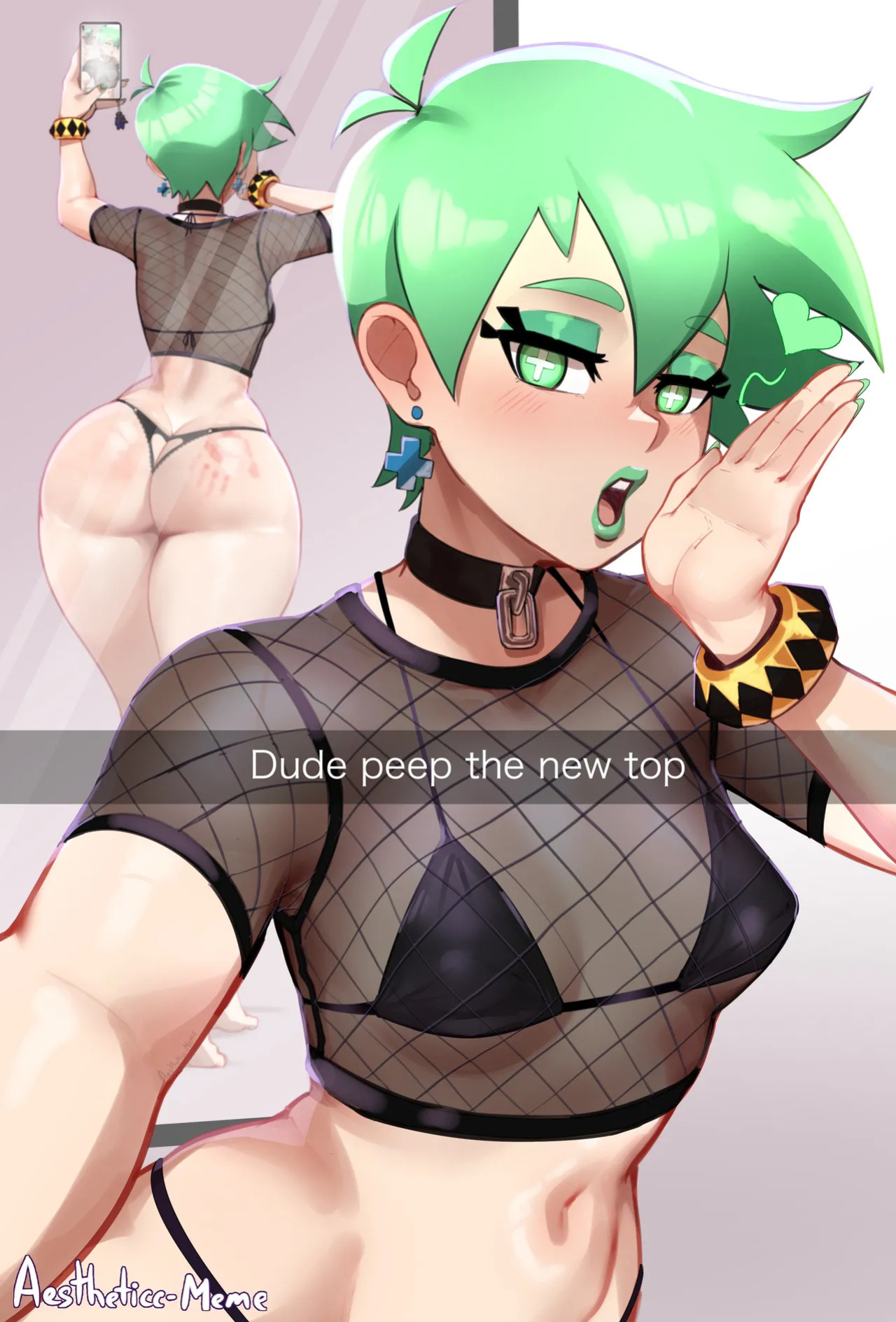 [Aestheticc-Meme] Goth Mint (Skarp World OC for Gerph)