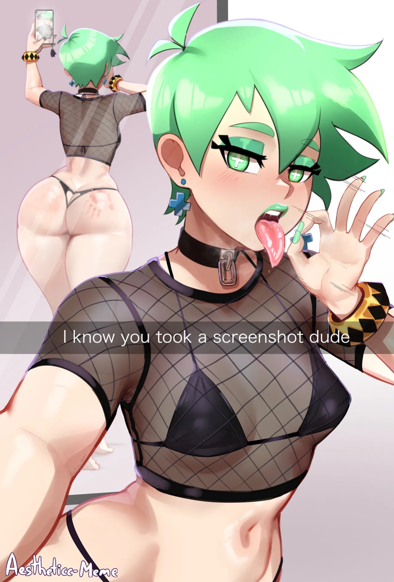 [Aestheticc-Meme] Goth Mint (Skarp World OC for Gerph)