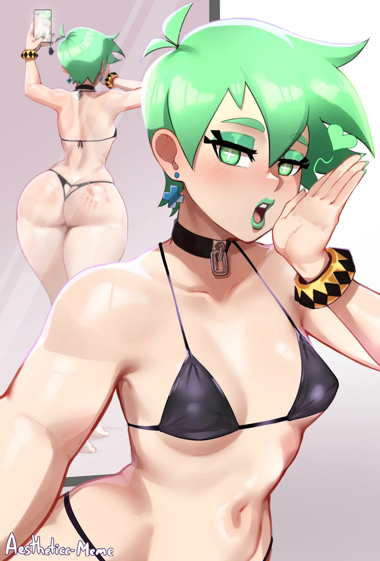 [Aestheticc-Meme] Goth Mint (Skarp World OC for Gerph)