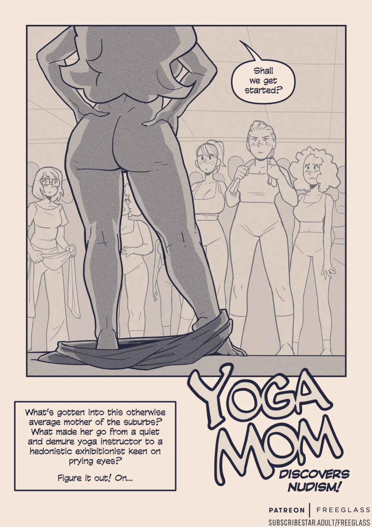 [FreeGlass] YOGA MOM discovers Nudism! chapter 1 (complete)