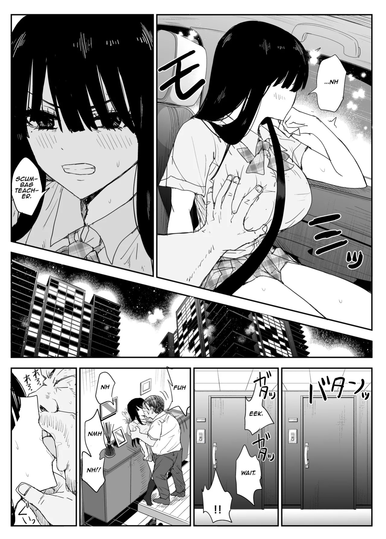 [Haitoku no Mori (Moria)] Oshiego Kiss Hame Nikki 2 Iyagaru Oshiego ni Sukumizu Kisete Oppai Nyuurin Shaburimakuru | Kiss-Sex Diary with My Student 2 ~Forcing a Reluctant Student into a School Swimsuit, Sucking Her Breasts and Areolas Over and Over~ [Aish