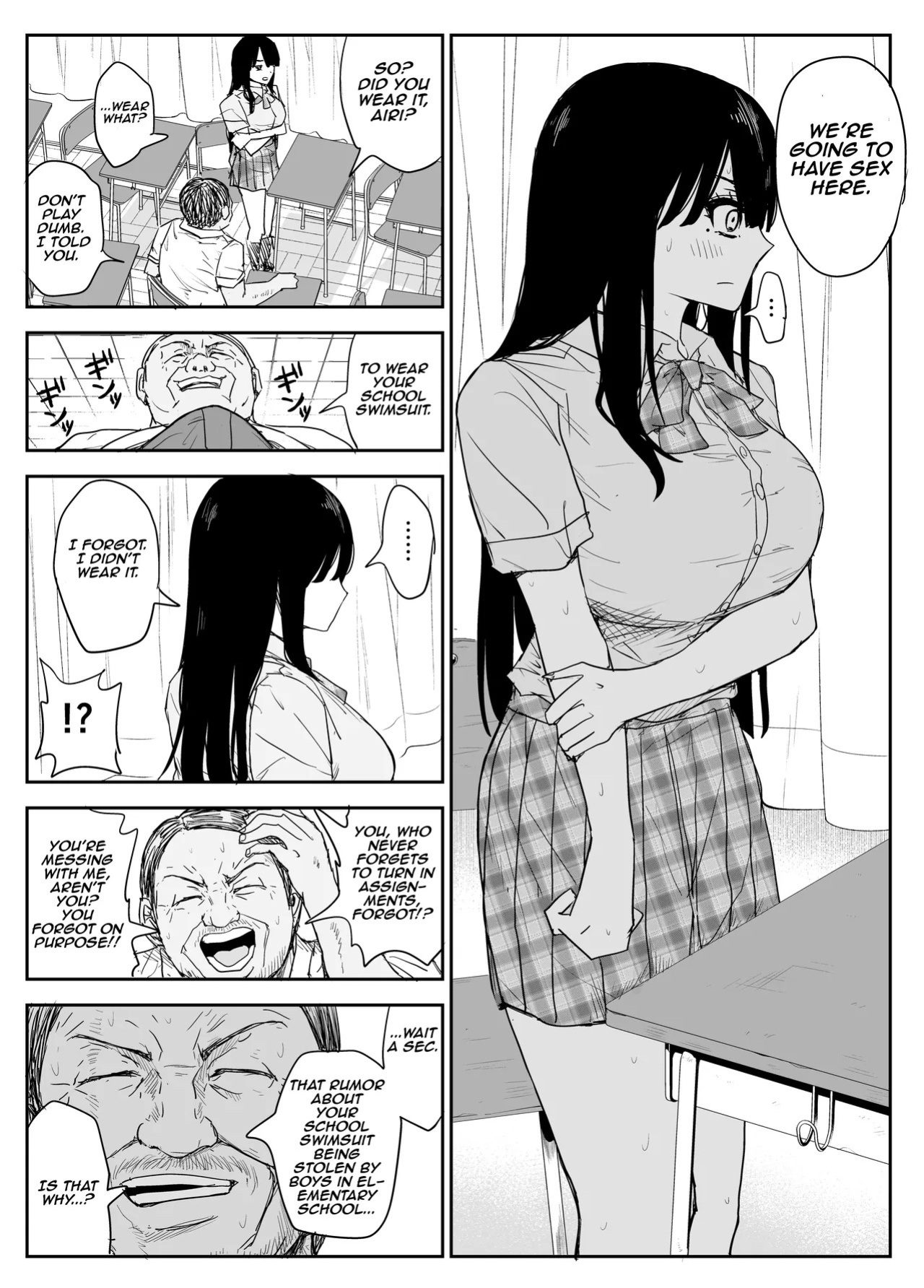 [Haitoku no Mori (Moria)] Oshiego Kiss Hame Nikki 2 Iyagaru Oshiego ni Sukumizu Kisete Oppai Nyuurin Shaburimakuru | Kiss-Sex Diary with My Student 2 ~Forcing a Reluctant Student into a School Swimsuit, Sucking Her Breasts and Areolas Over and Over~ [Aish