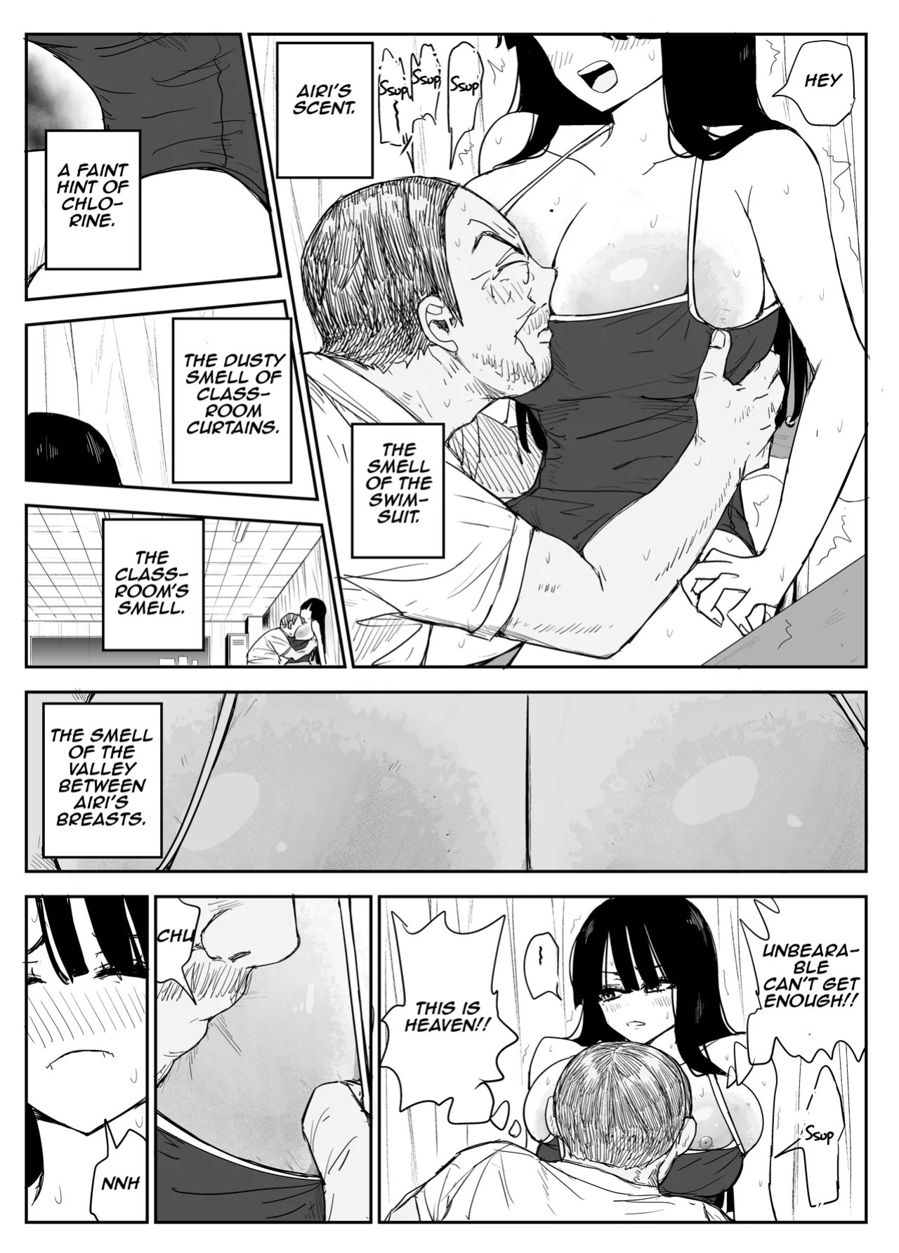 [Haitoku no Mori (Moria)] Oshiego Kiss Hame Nikki 2 Iyagaru Oshiego ni Sukumizu Kisete Oppai Nyuurin Shaburimakuru | Kiss-Sex Diary with My Student 2 ~Forcing a Reluctant Student into a School Swimsuit, Sucking Her Breasts and Areolas Over and Over~ [Aish