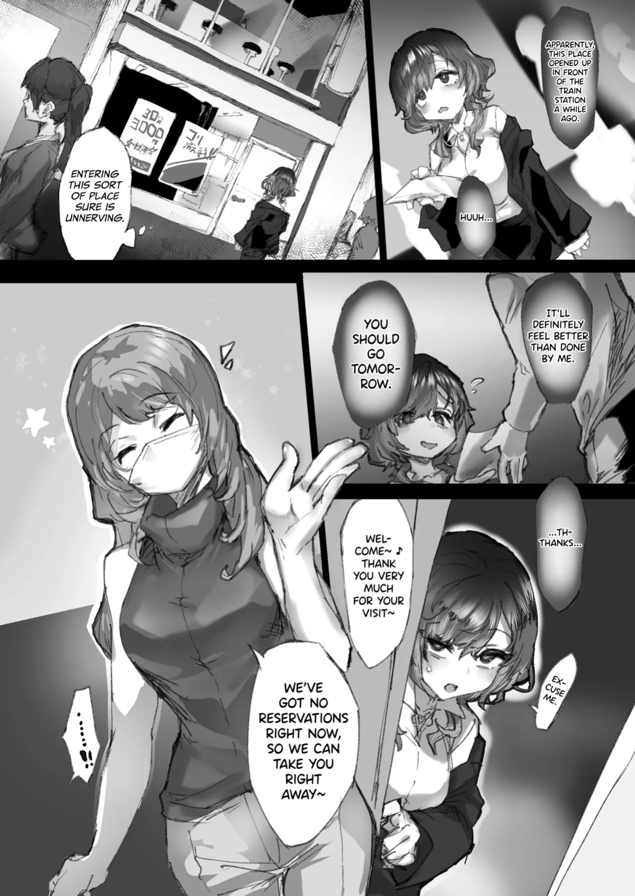 [Andou SAIGA] Kyousei Kousoku Kuri Ochi Esute [English] [biribiri]
