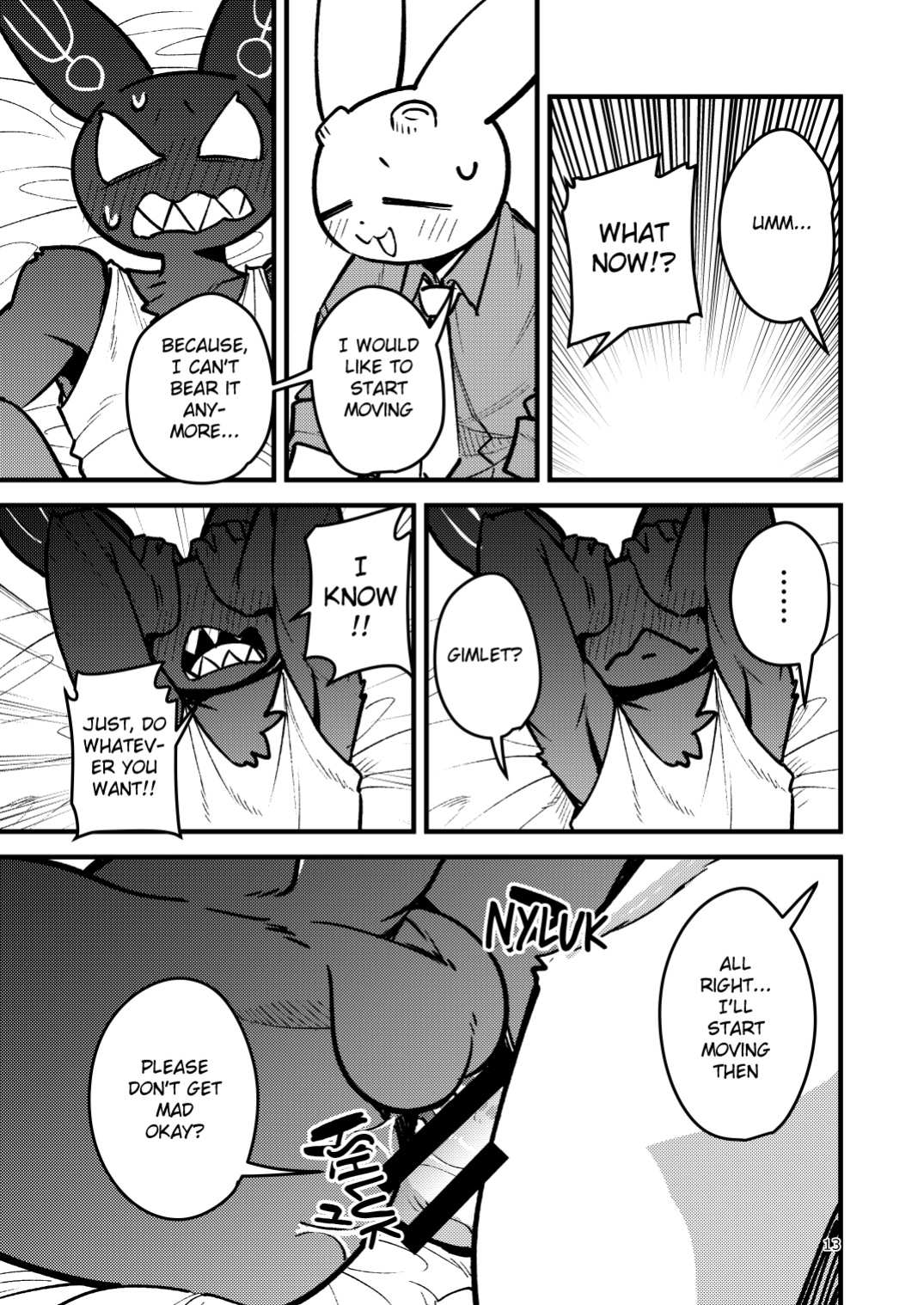 [Harugoya (Harusuke)] Sebas ga tukutta Yakuhinn de Gimlet ga Midarani narurashii | Turns out the drug Sebastion made, turned Gimlet horny (Giant Lady) [English] [Benjiboyo] [Digital]