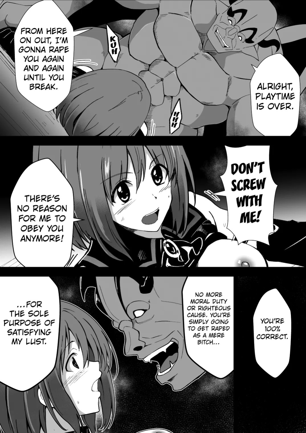 [Milk Dipper] Rankou Tenshi Arutemisu ~ Nakama o Toraware Akuma ni Okasa Reta Shōjo no Matsuro ~ [English] [Kuraudo]