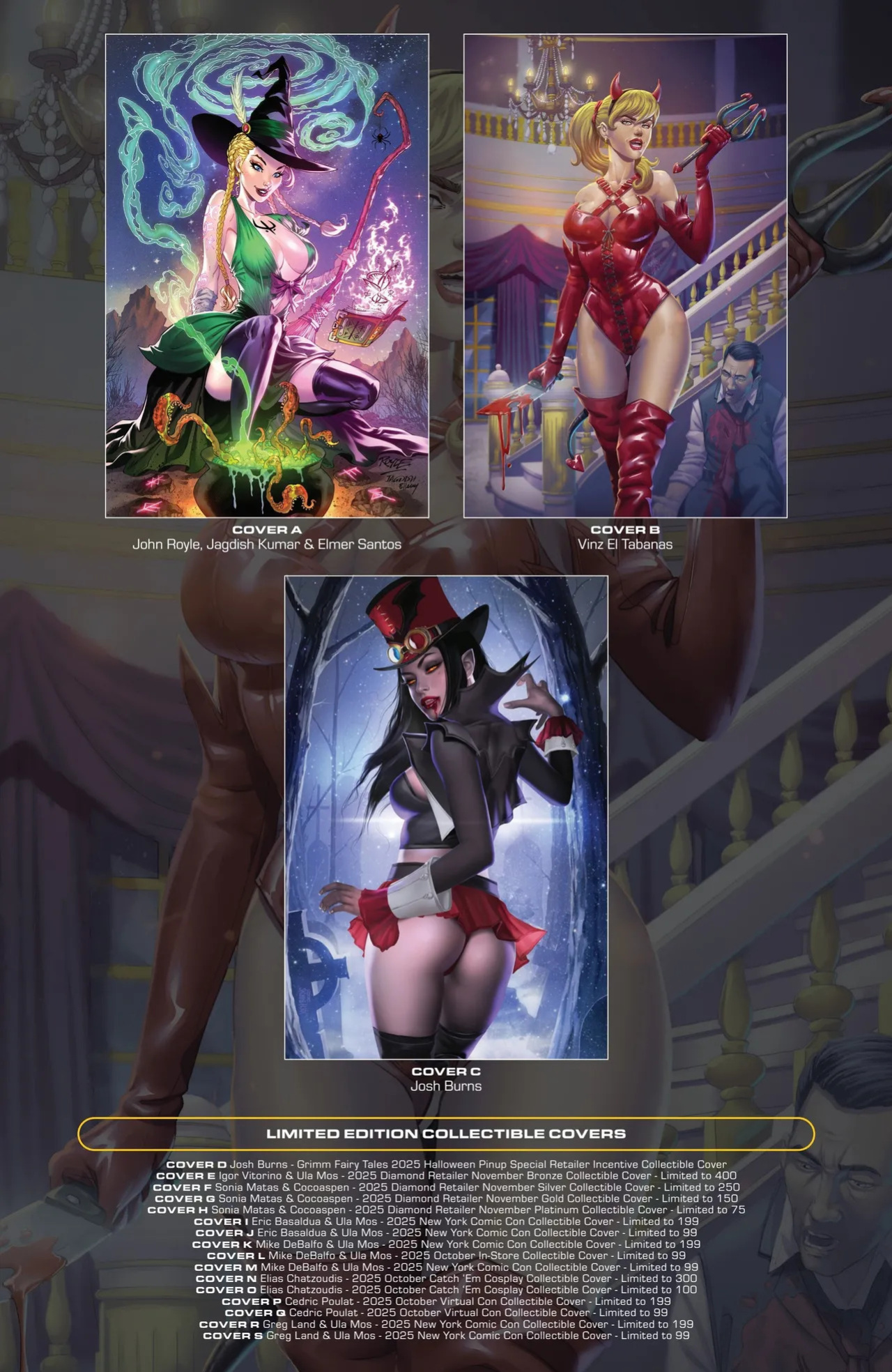 Grimm Fairy Tales 2025 Halloween Pinup Special