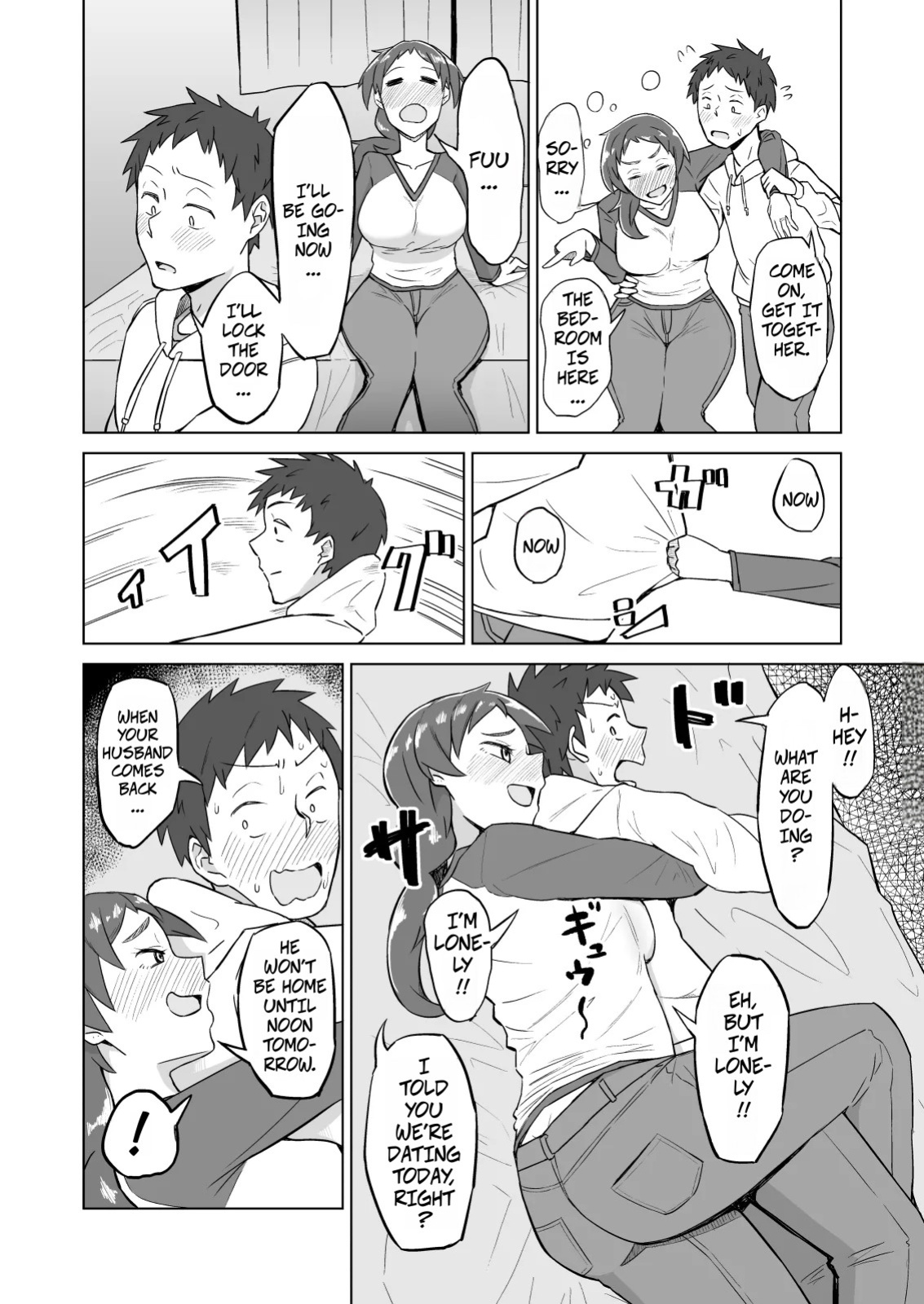 [DOGTAG (Akutenkou)] Otonari no Hitozuma ni Yuushoku ni Sasowaretara Yokkyuu Fuman de SEX Dekite Shimatta Hanashi | The Frusterated Wife Next Door Invited Me To Dinner And We Ended Up Having Sex [English] [CopyOf]