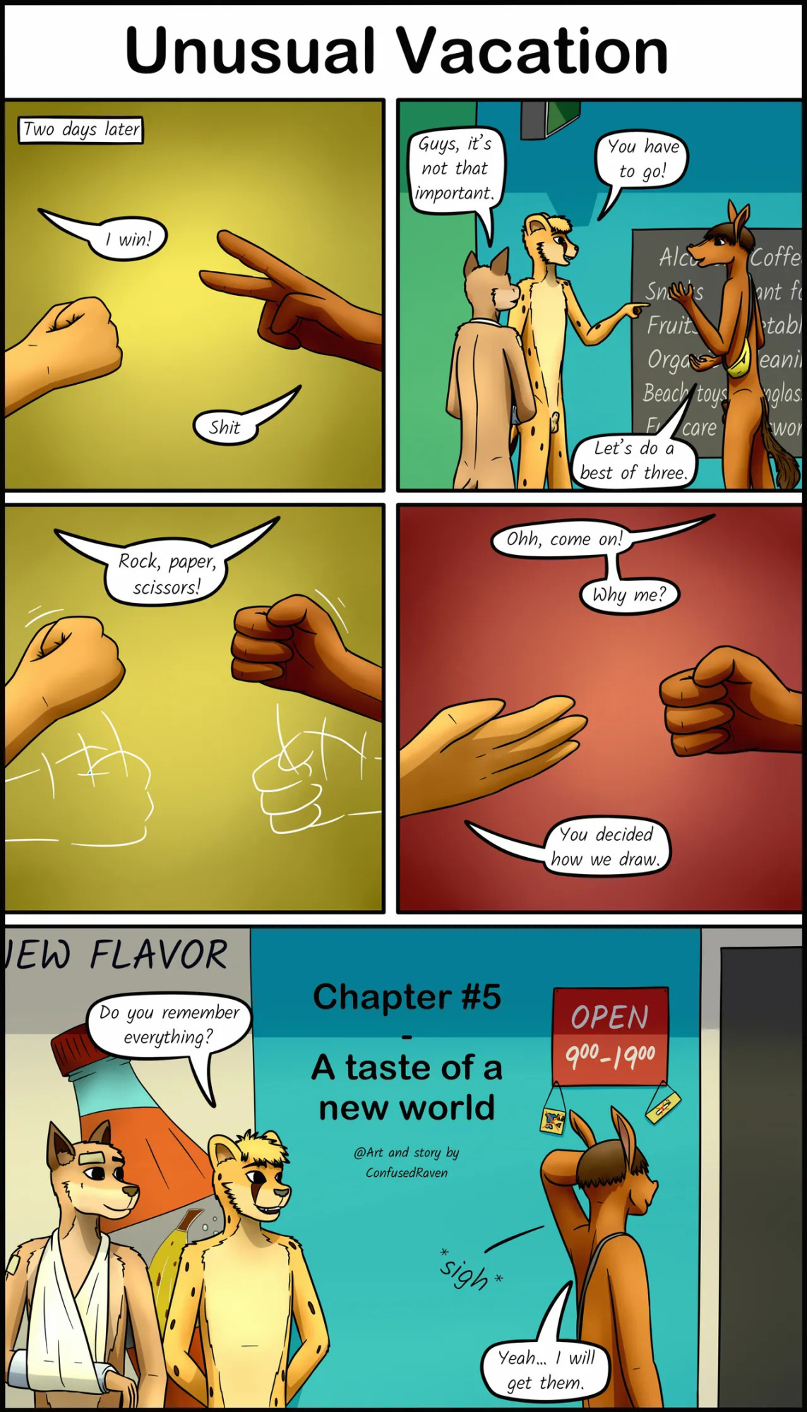 [ConfusedRaven] Unusual Vacation #5 - A taste of a new world