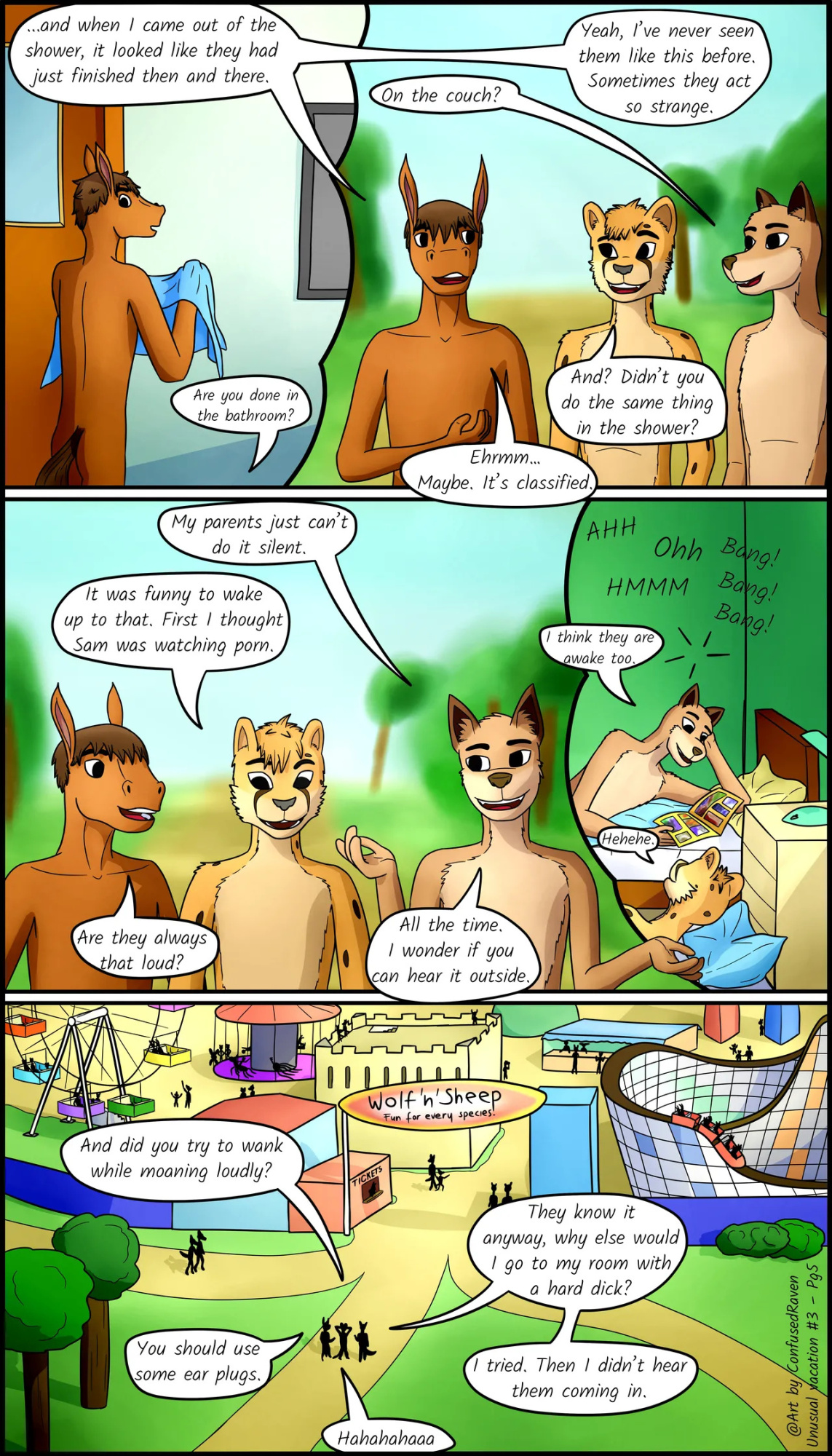 [ConfusedRaven] Unusual Vacation #3 - The wolf and the sheep