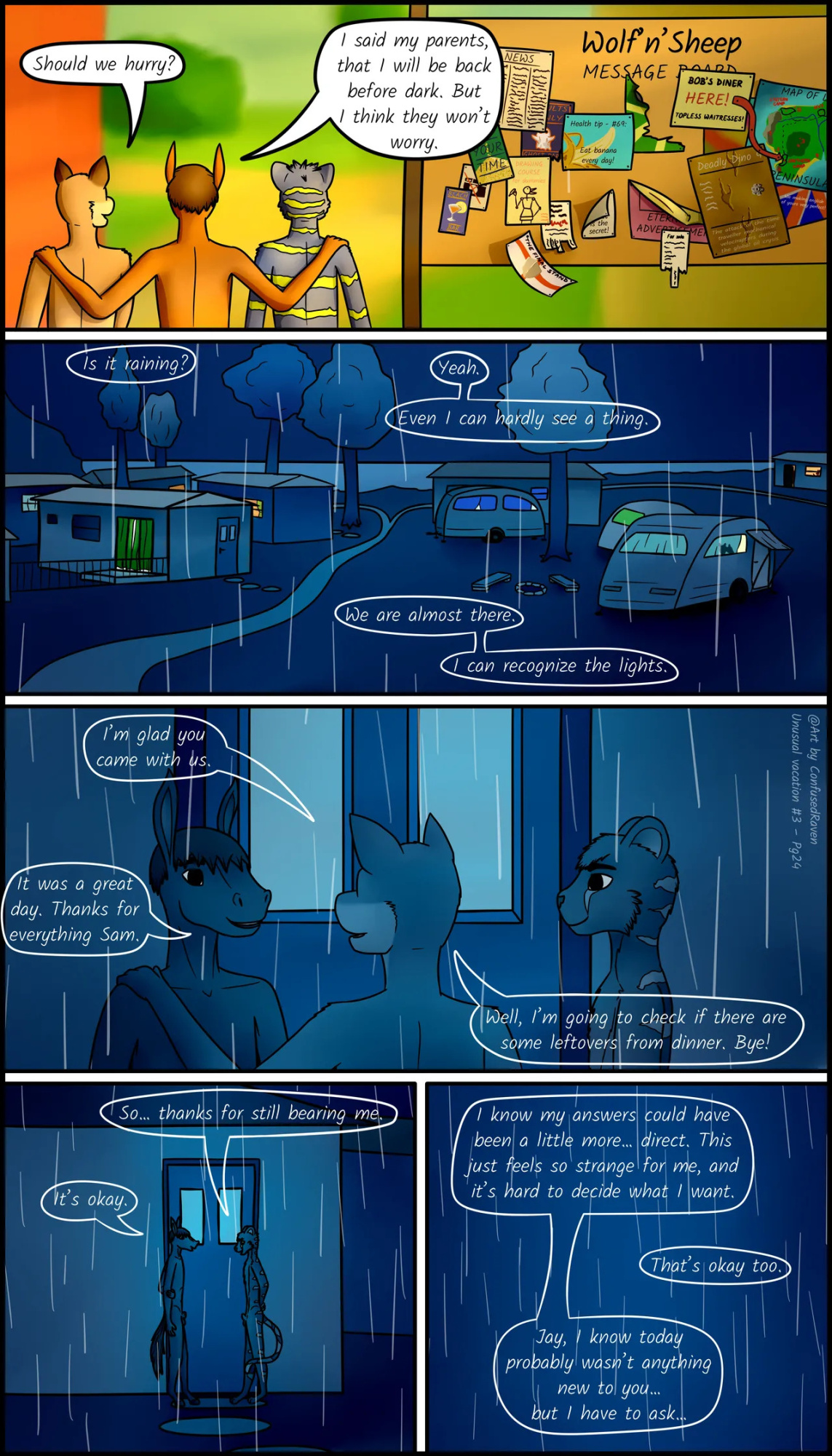 [ConfusedRaven] Unusual Vacation #3 - The wolf and the sheep