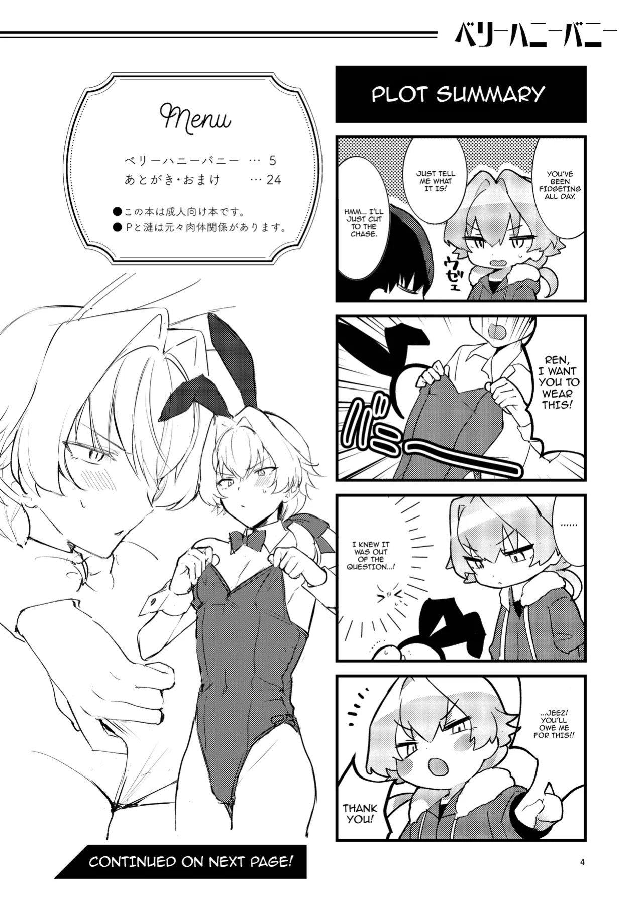 [gotaitouti (Marina-kun)] BERRY HONEY BUNNY (THE IDOLM@STER SideM) [English] {Doujins.com} [Digital]