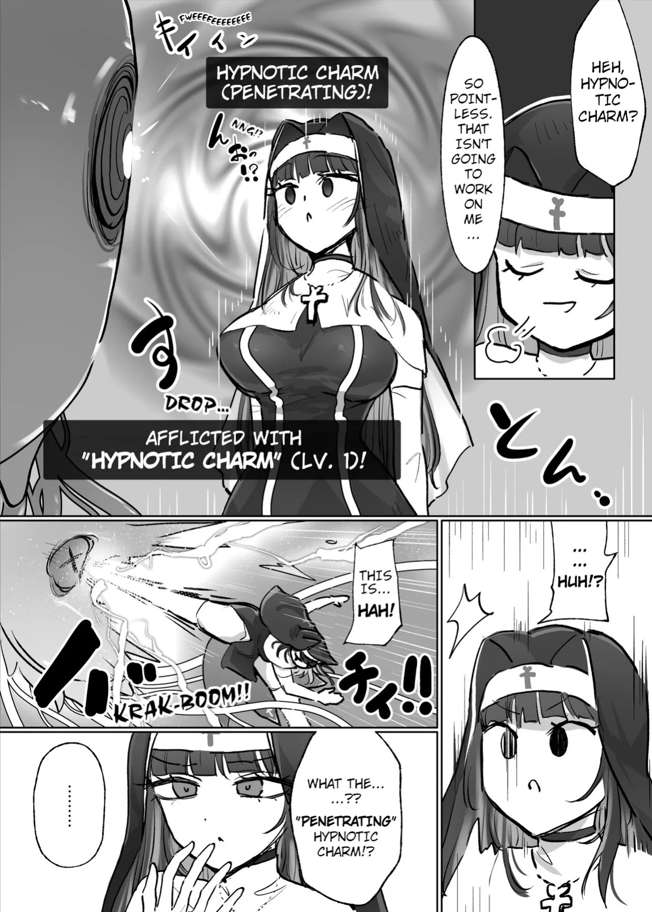 [Neruhitsuji] Joutai Ijou Taisei Sister-san to Taisei Kantsuu Saimin Kurage | "Abnormal Status"-Resistant Nun vs. Resistance-Penetrating Hypnotic Jellyfish [English]