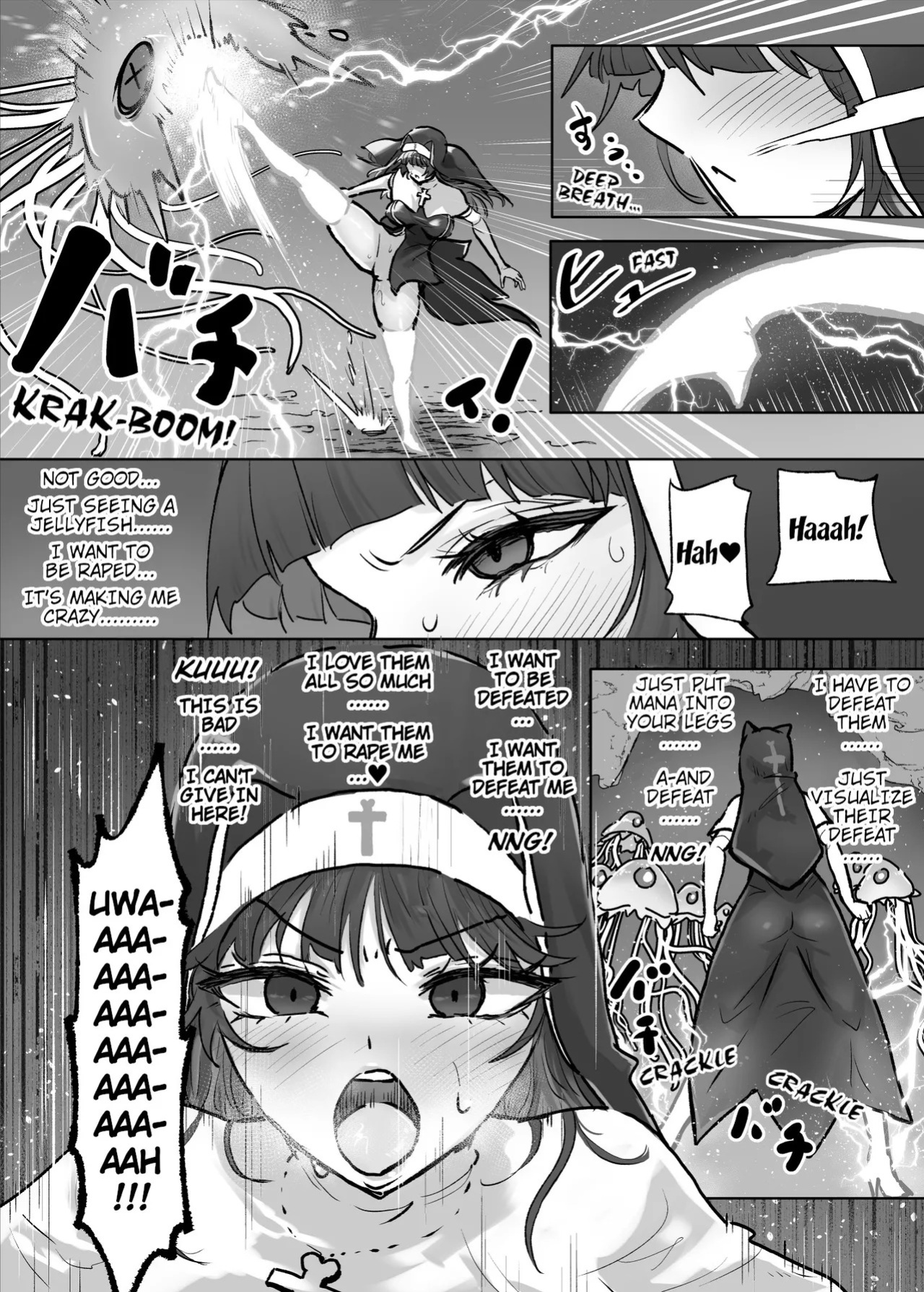 [Neruhitsuji] Joutai Ijou Taisei Sister-san to Taisei Kantsuu Saimin Kurage | "Abnormal Status"-Resistant Nun vs. Resistance-Penetrating Hypnotic Jellyfish [English]