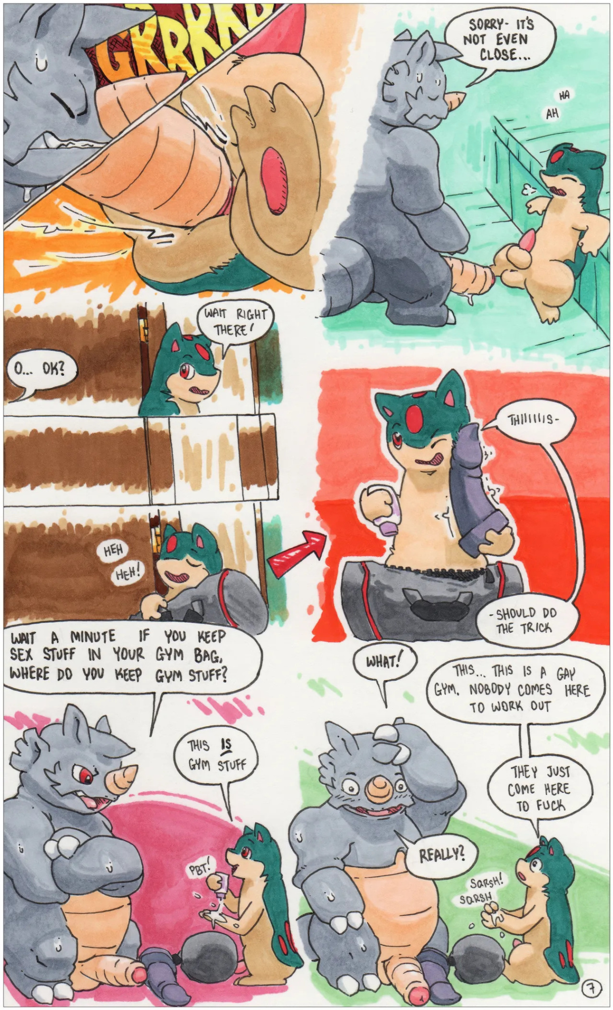 [argonvile] Rhydon/Quilava Comic [Hi-Res]