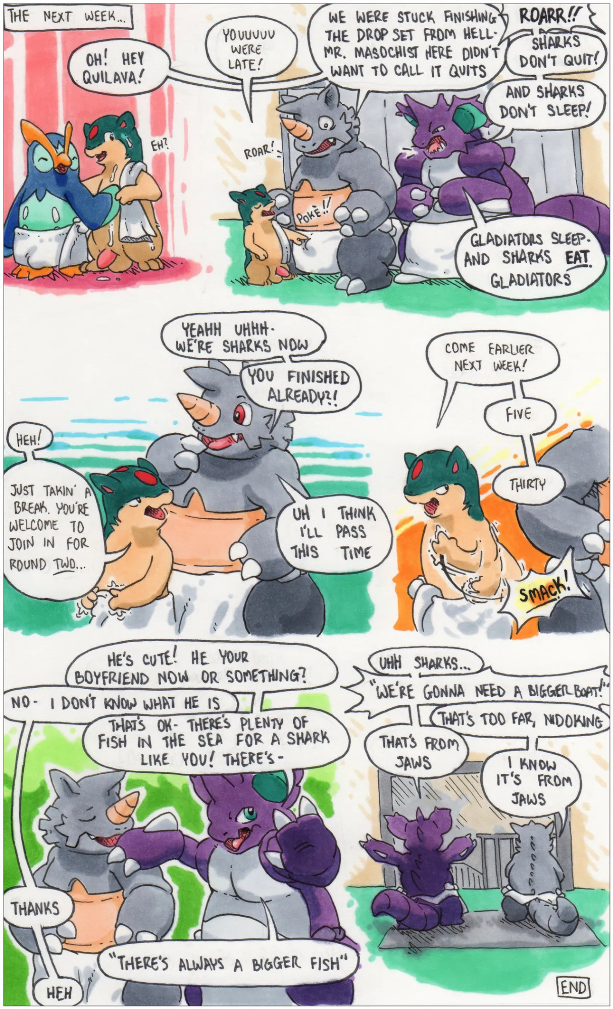 [argonvile] Rhydon/Quilava Comic [Hi-Res]