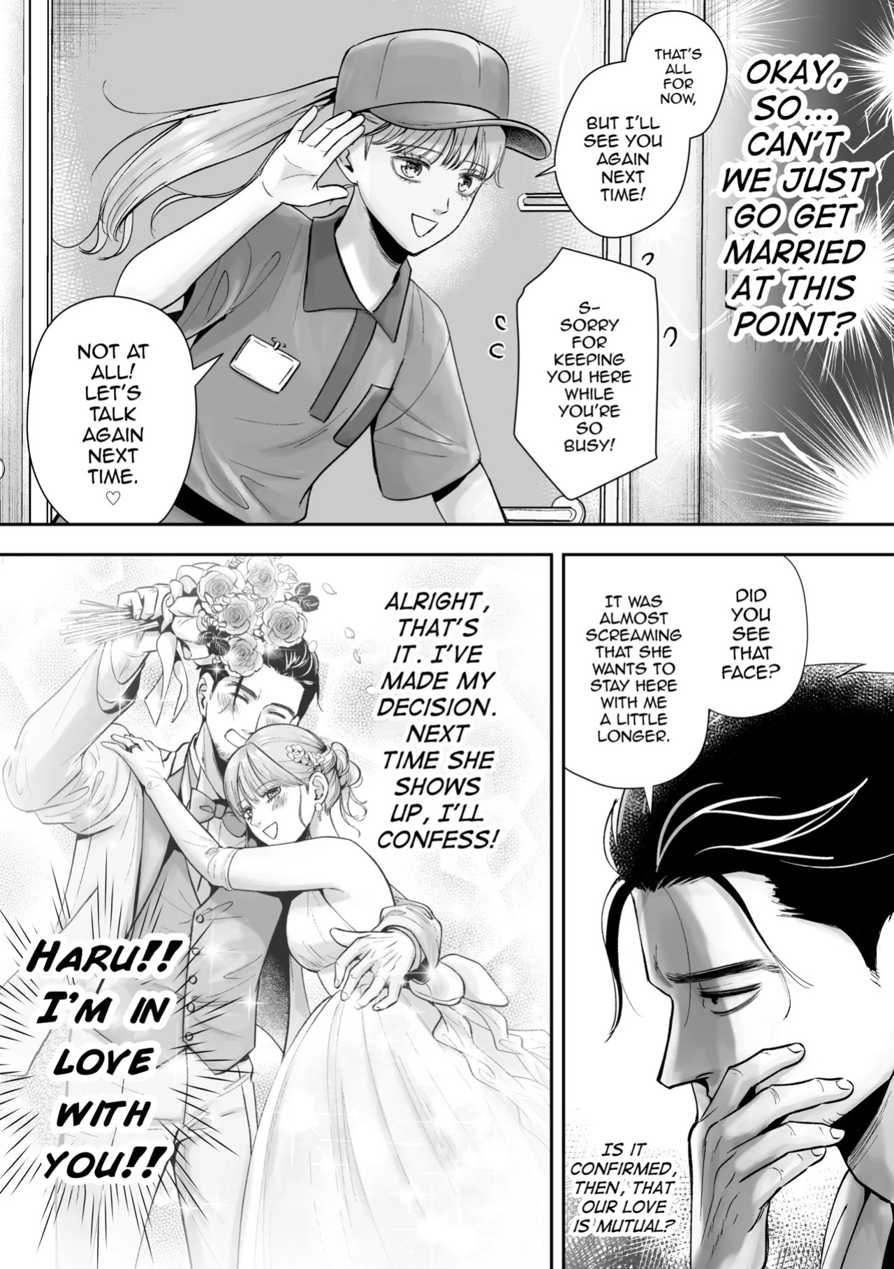 [Itomitsudou (Mitsujirou)] Otoko no Ko otodokeshimasu! ~Itsumo kuru Haitatsuin-san ga masaka no Otoko no Ko dattakedo mayowazu hameta~ [English] [mysterymeat3]