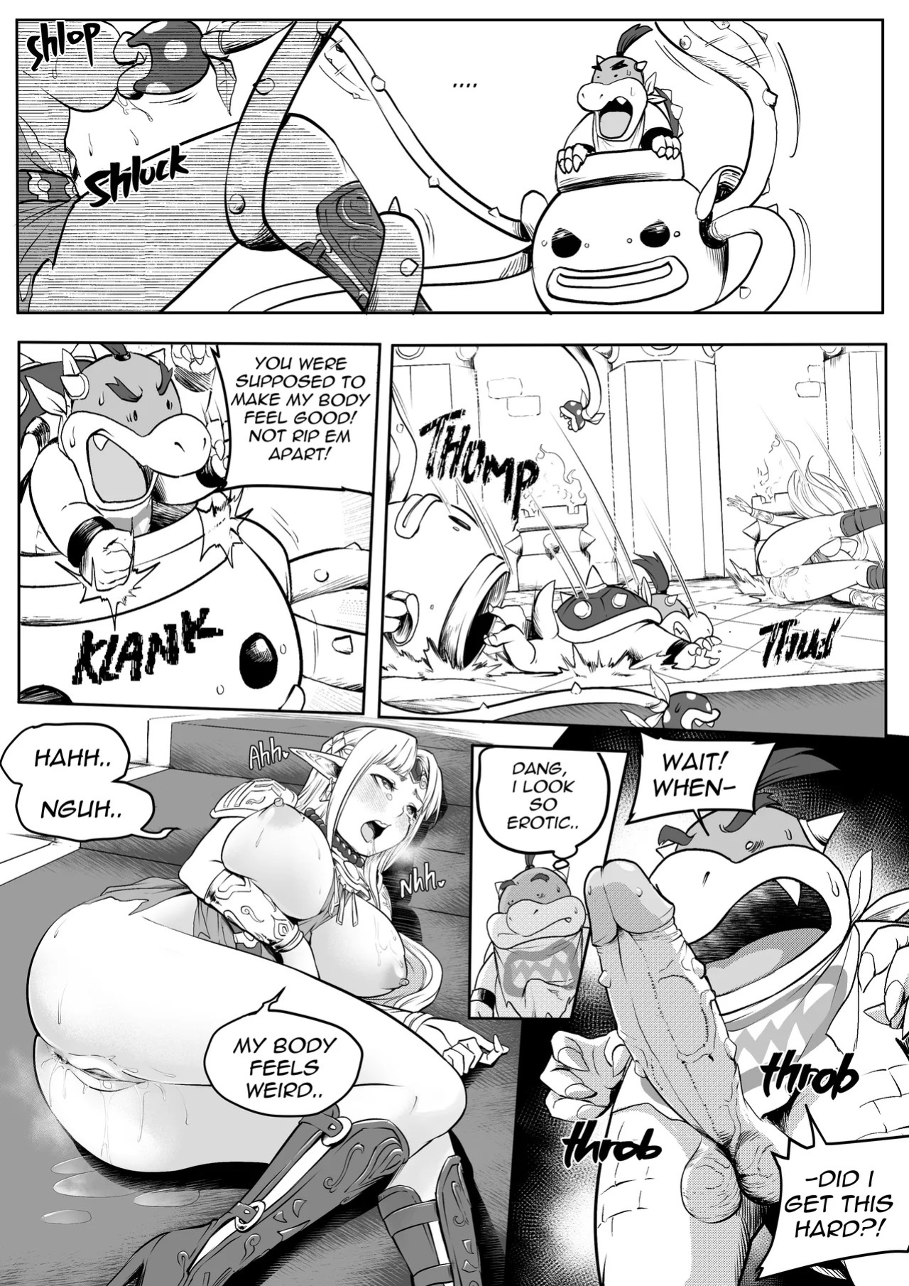 [MassivePinkZombie] sWitch Time! Part 1-4 (Super Smash Bros.) [English & Textless]