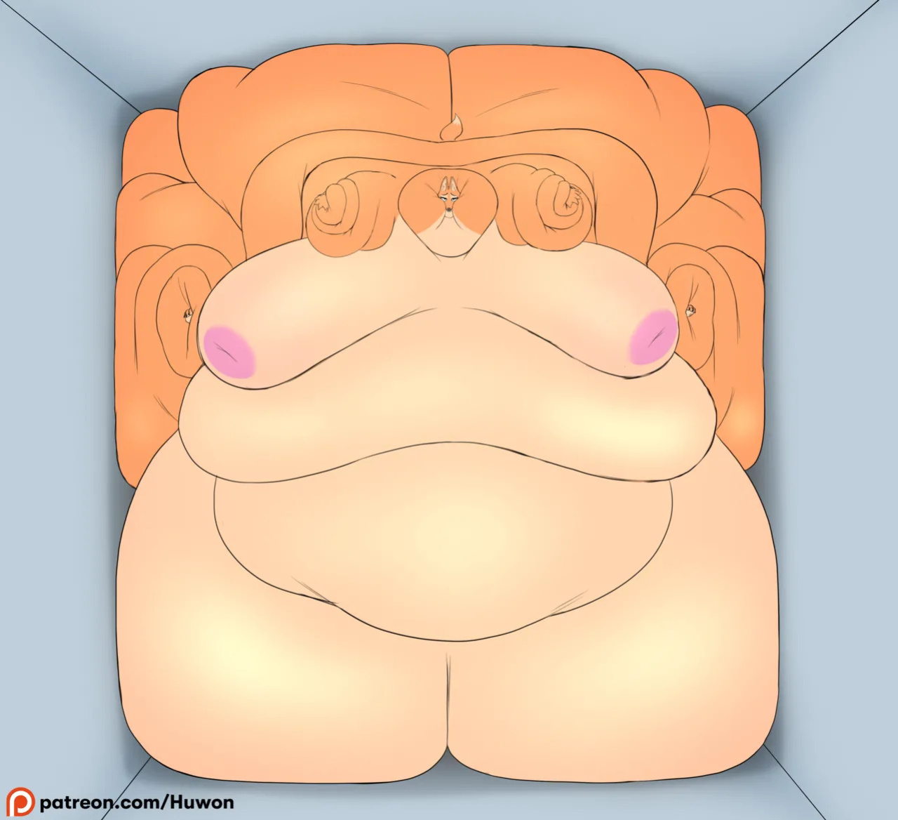 Huwons' Diane Foxington Weight Gain Sequence | Art Pack