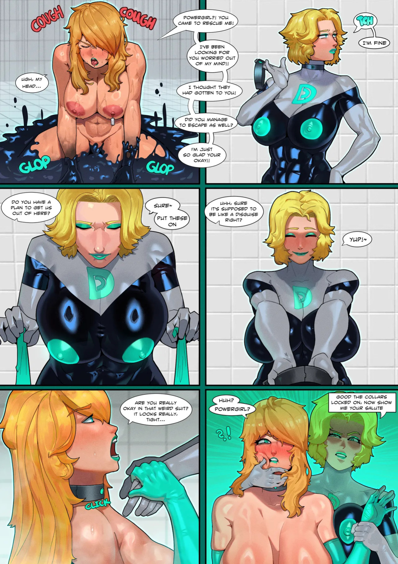 Powergirl and Supergirl Droned