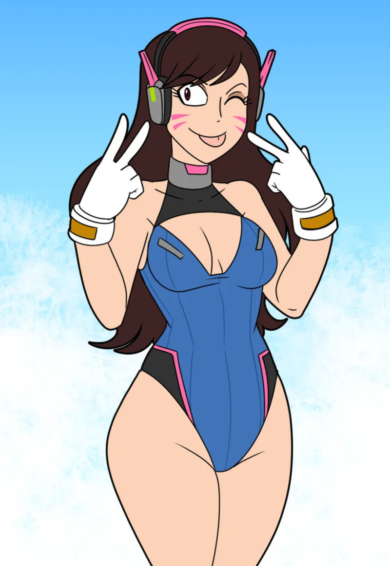 [ComicalWeapon] Jester's Resort - D. Va (+ Juno, Kiriko & Sombra)