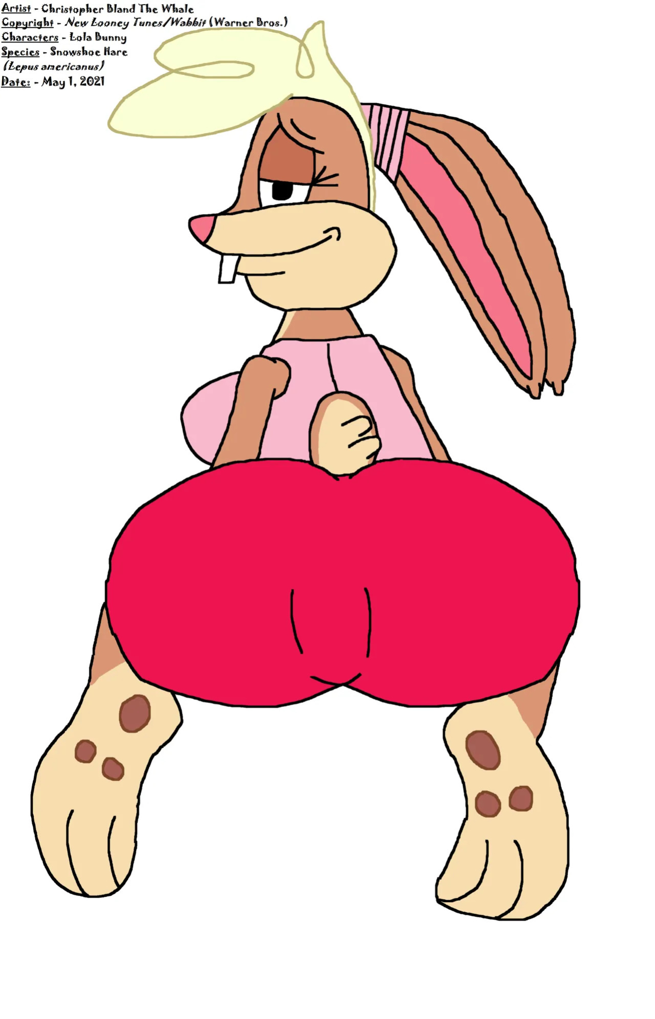 Lola Bunny (New Looney Tunes) beauty bottom (by ChrisTheWhaleKing)