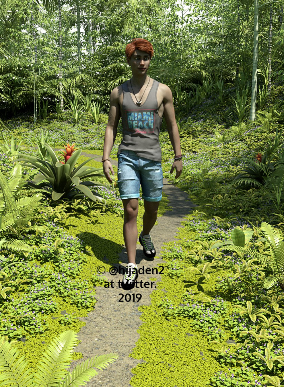 [Hijaden] Masturbation in the woods