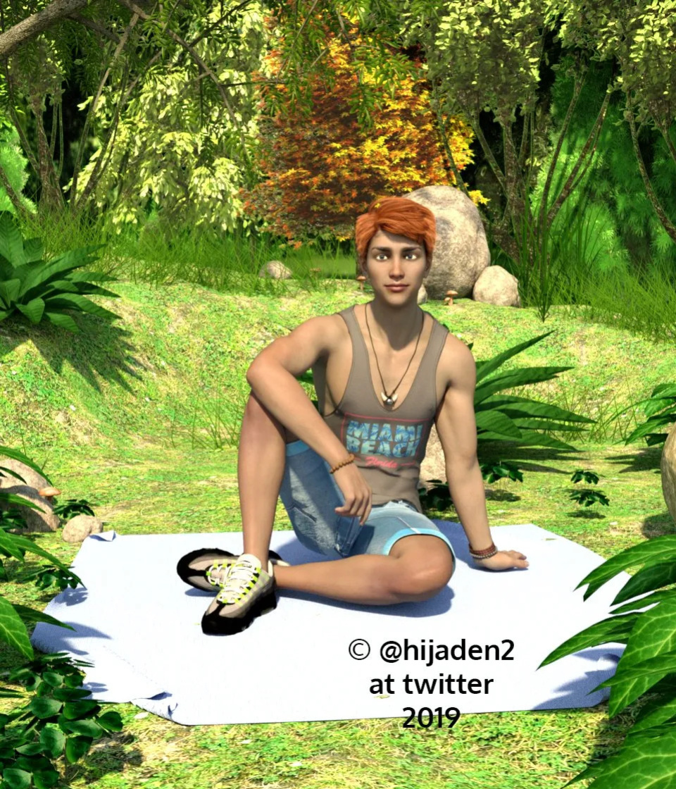 [Hijaden] Masturbation in the woods