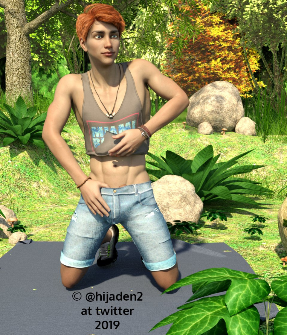 [Hijaden] Masturbation in the woods