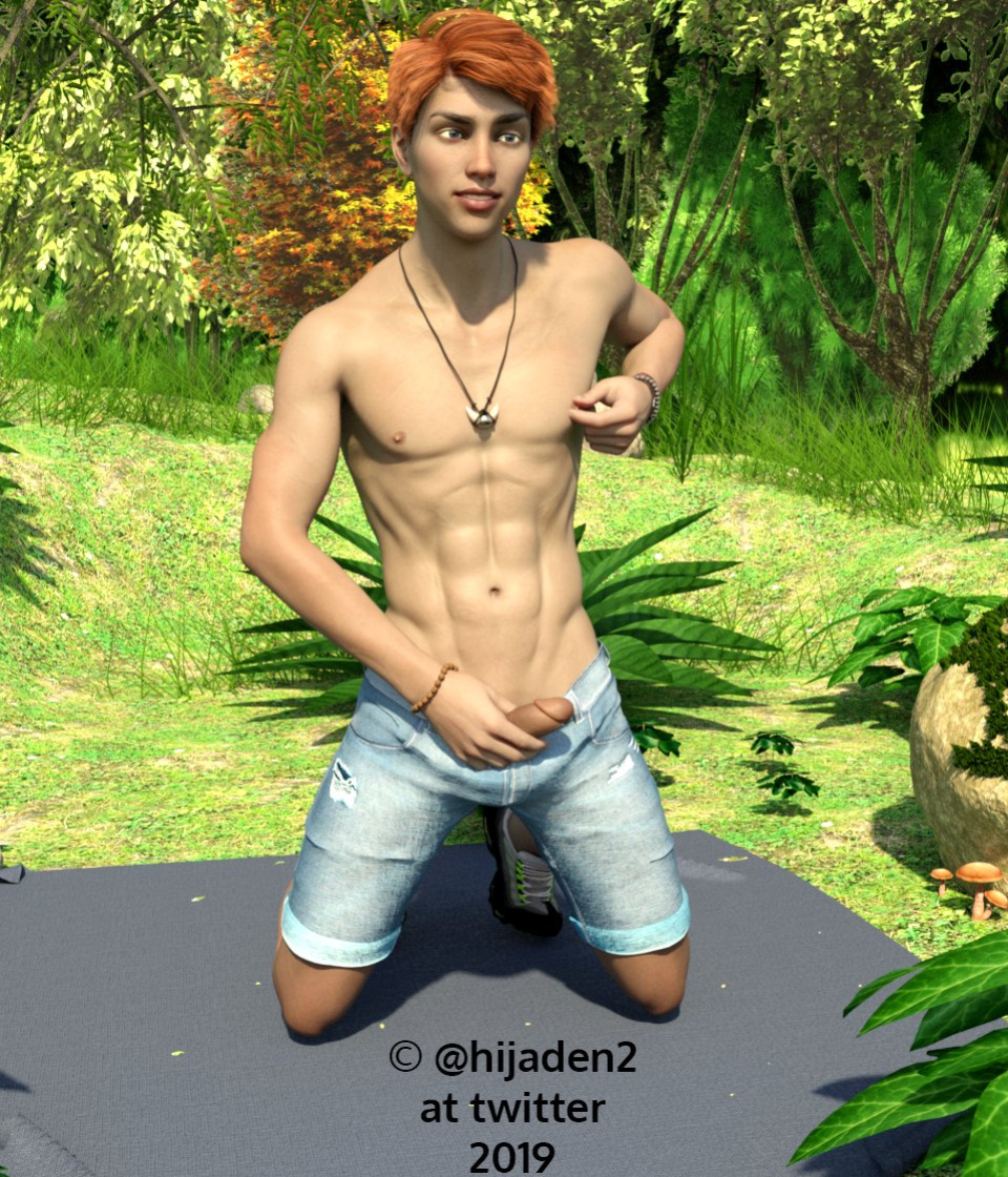 [Hijaden] Masturbation in the woods