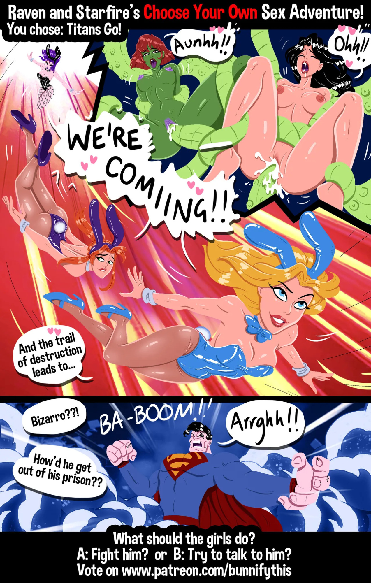 [Bunnify This] Raven and Starfire's Night Out CYOA Comic (Teen Titans)