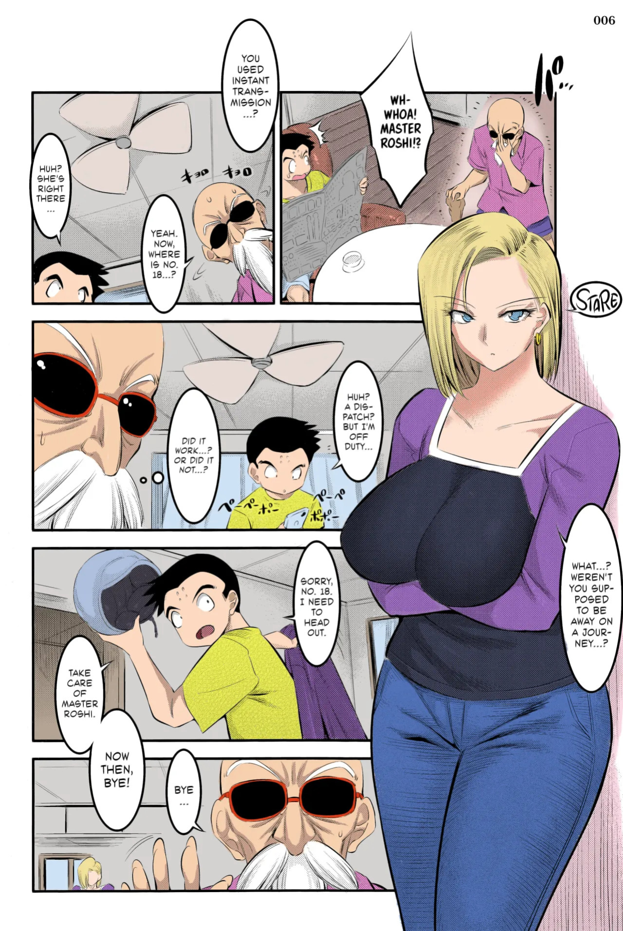 C92) [Kaientai (Shuten Douji)] 18-gou ni Mainichi Muriyari Semen Shiboritorareru Hon | A Book About Getting Your Semen Forcibly Squeezed Out By No. 18 Every Single Day (Dragon Ball Z) [English] [Decensored] [ATF] [Colorized]