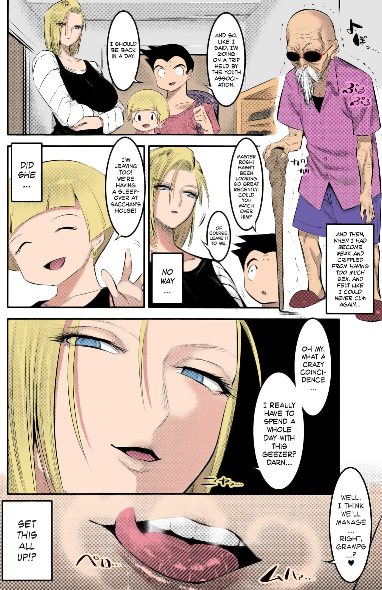 C92) [Kaientai (Shuten Douji)] 18-gou ni Mainichi Muriyari Semen Shiboritorareru Hon | A Book About Getting Your Semen Forcibly Squeezed Out By No. 18 Every Single Day (Dragon Ball Z) [English] [Decensored] [ATF] [Colorized]