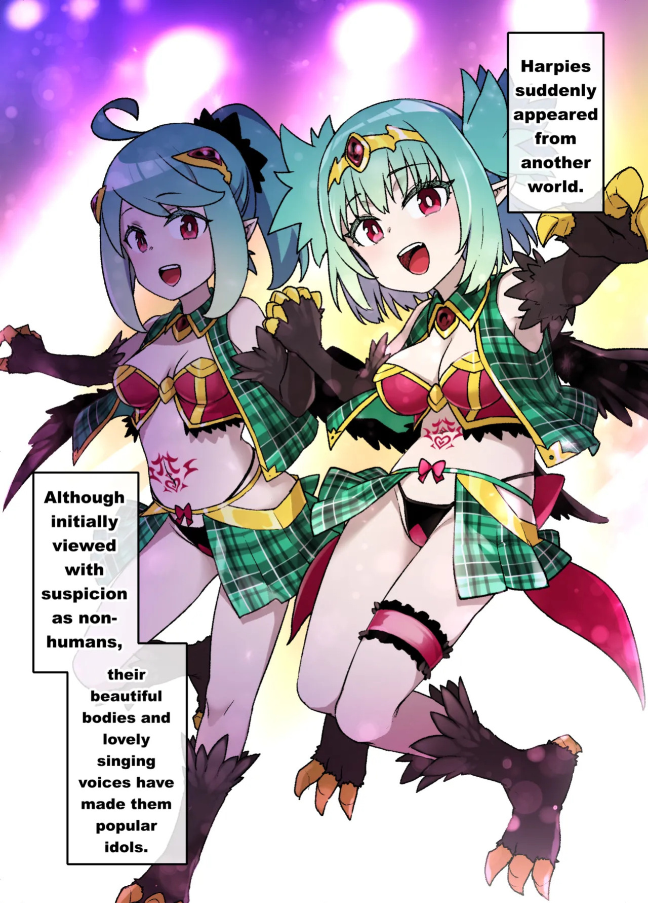 [Kusayarou] Harpy Musume no Sennou Shokushu Kan Live | Harpy Idol's Tentacle Brainwashing Show (english)